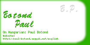 botond paul business card